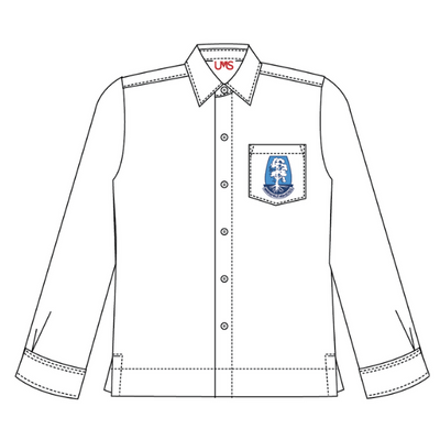 Senior Shirt Boys L/S White