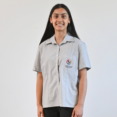 Blouse S/S Pinstripe