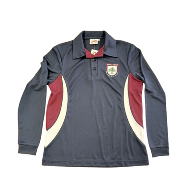 Polo L/S - Secondary (Navy)