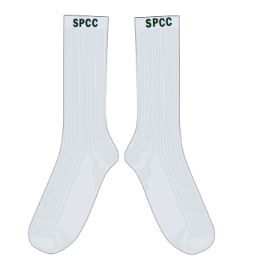 SPCC Unisex White Socks