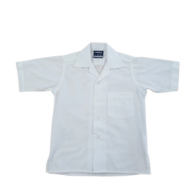 Shirt White S/S Open Neck - Primary