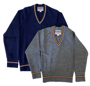 Grey hot sale jumper school