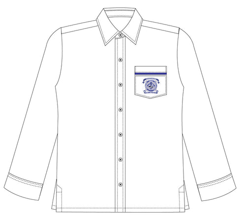 WHO Snr White Long Sleeve Shirt